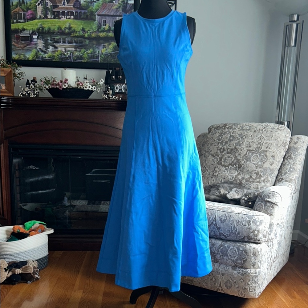 LOFT Bright Blue Sleeveless Maxi Dress